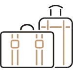 Luggage storage icon