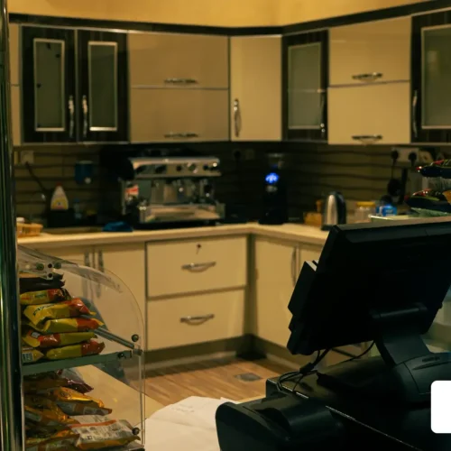 Hotel kitchen and refreshment counter, Al Andalus Tolen Hotel
